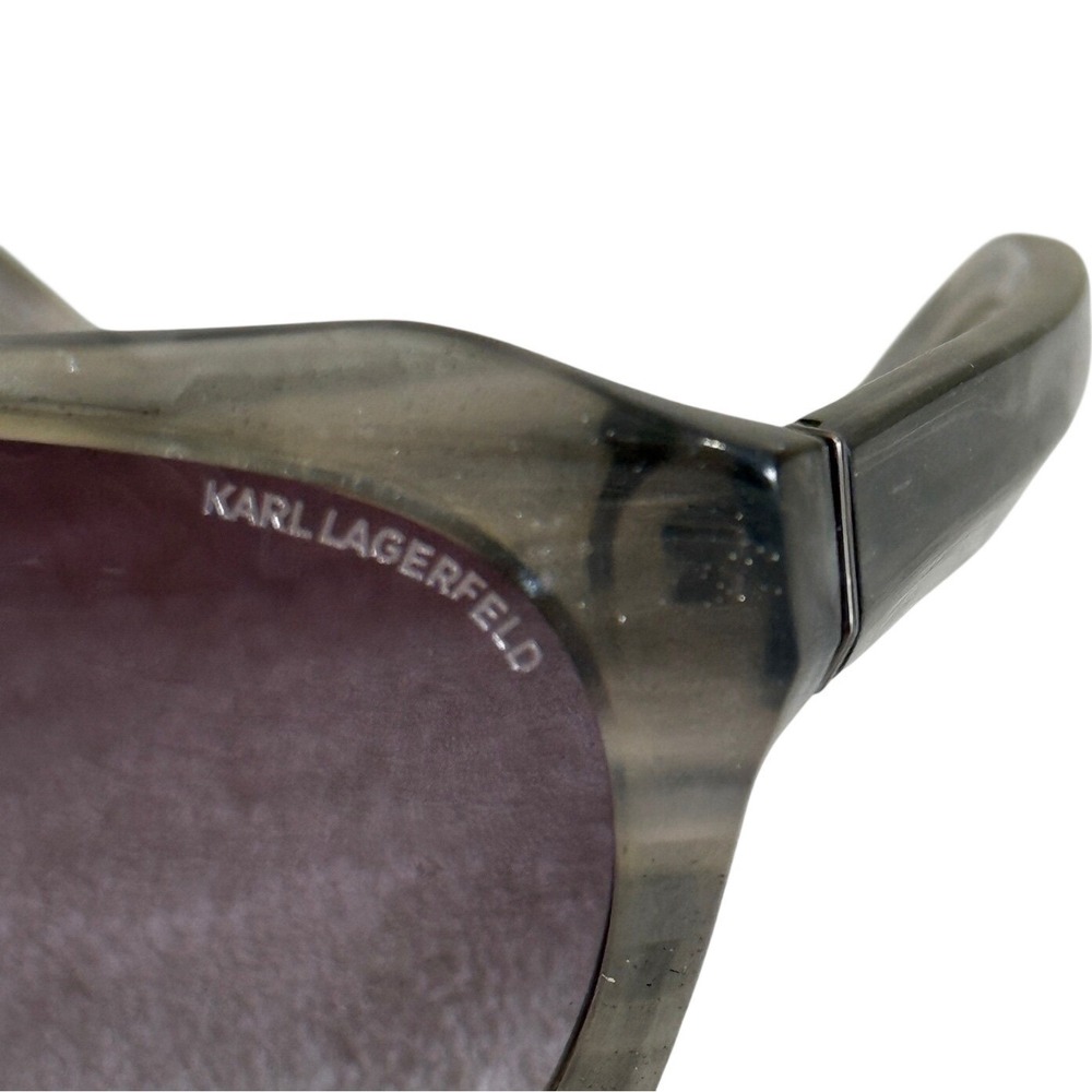 Karl Lagerfeld Sunglasses Grey Black Women's Designer Shades Luxury Sunnies Vaca